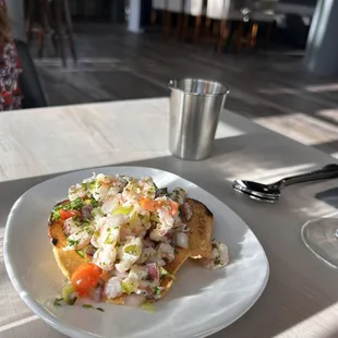 Shrimp Ceviche Tostada