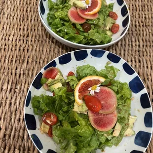 Salad with watermelon radish and avocado
