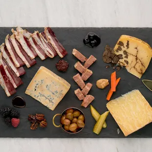 Exotic charcuterie &amp; cheese plate for class snack!