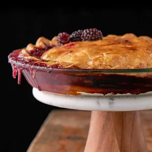 Ollieberry pie.  Part of the Holiday Boozy Pie class!