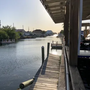 Canal view of sunset
