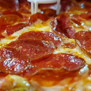 Fresh Double pepperoni pizza