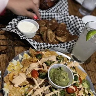 Fried pickles &amp; Chicken wings