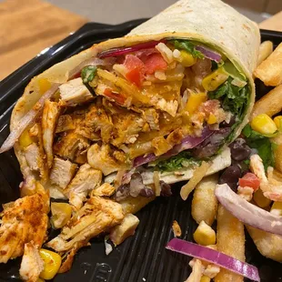Southwest chicken wrap