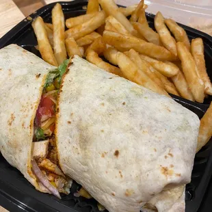 Southwest chicken wrap