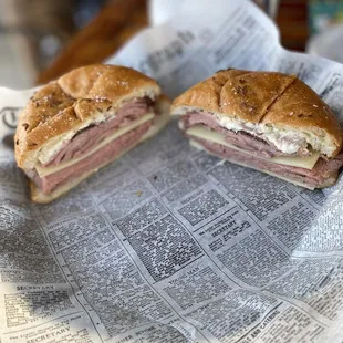 Beef on a Weck - a NY favorite.