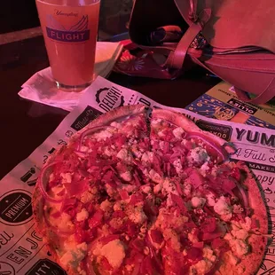 Purple haze with house pizza