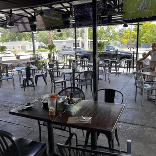 Outside patio dining