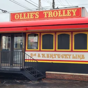 the front of the trolley