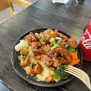 Spicy Chicken Bulgogi Korean BBQ with Vegetable Bowl
