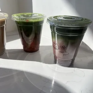 Blueberry Matcha, Strawberry Matcha