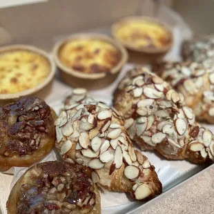 a variety of pastries