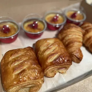 a variety of pastries