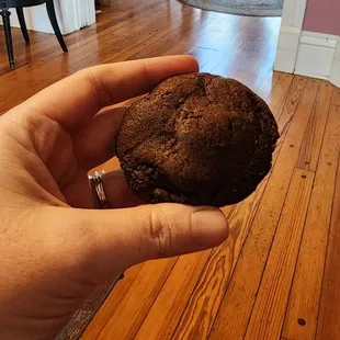 Double chocolate cookie. $2.50 April 2024