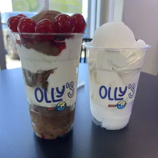 Cherry Root beer and coconut gelati