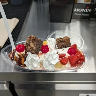 an ice cream sundae