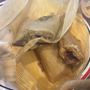 carnitas &amp; birria tamales