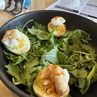 Deviled Eggs w/ crab