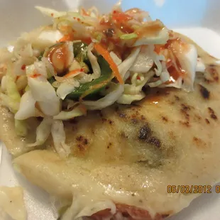 Pupusa ready to eat