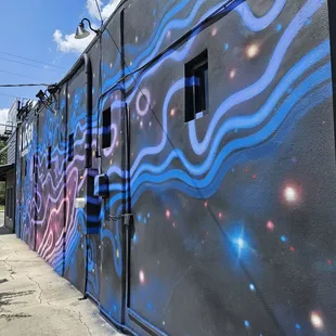 a mural on a building