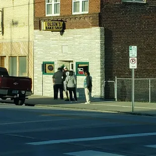 Friday morning and there's a line.