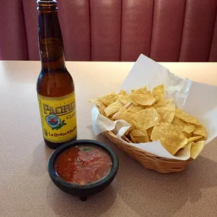 Chips. Salsa. Beer.