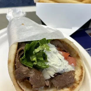 Beef &amp; Lamb Gyro Platter