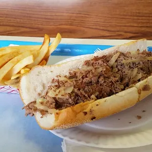 Cheesesteak, Fries and Fountain drink for $10.75!