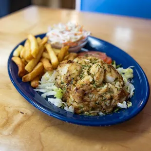 a plate of food on a table
