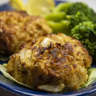 a plate of food with broccoli