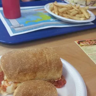 Eggplant Parmesan Sandwich