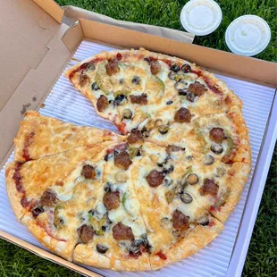 a pizza in a box