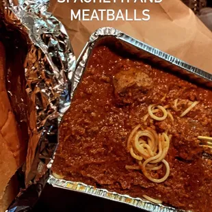 spaghetti and meatballs