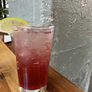 Pomegranate, Lime & Rose Soda