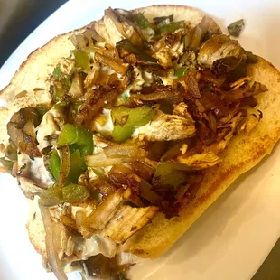 Philly steak sandwich