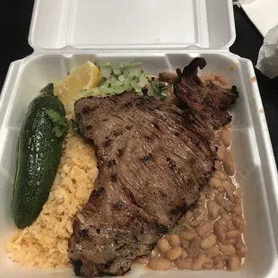 Carne Asada Plate