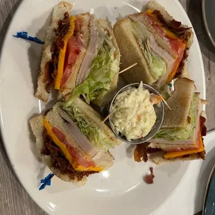 Turkey Bacon Club Sandwich