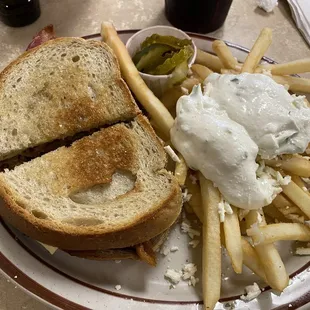 Super Melt with Greek Fries