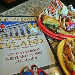 two plates of food