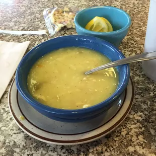Chicken Lemon Rice Soup