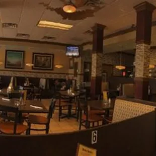 the inside of a restaurant