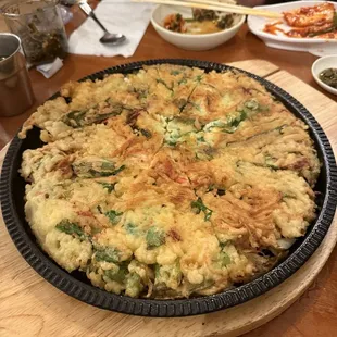 Seafood pancake