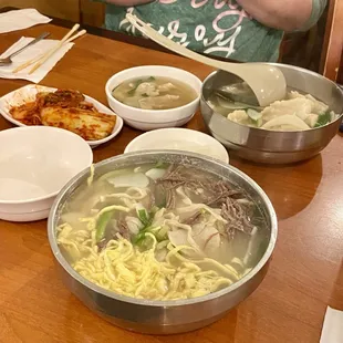 3) Korean Beef Noodle Soup 8) Korean Hand Torn Dough Soup