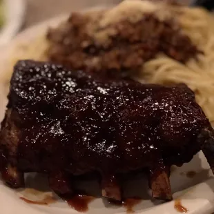 BBQ and spaghetti