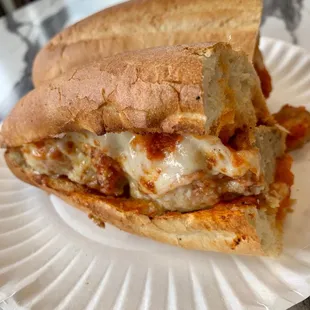 Meatball grinder, $12