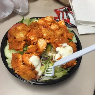 Buffalo chicken salad!