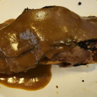 Looks a little naked as my side was the salad bar but very tasty!