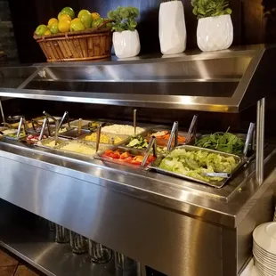 Very fresh salad bar that comes with most entrees!