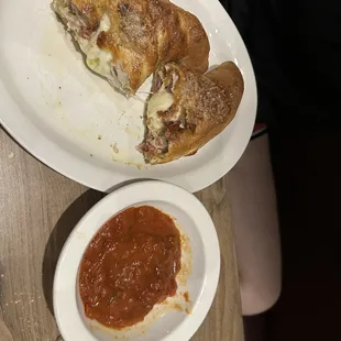 Chicken bacon ranch calzone