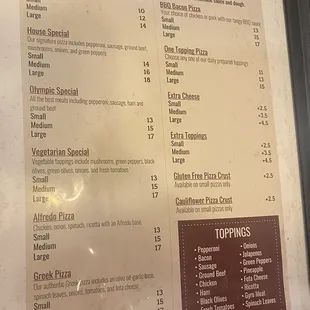 Updated Menu 2023